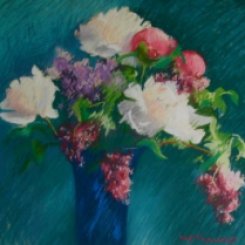 "Mother Day's Bouquet" 17 x 19 pastel