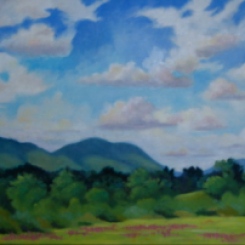 "Cloud Shadows on Mt. Holyoke" 20 x 24 oil on linen