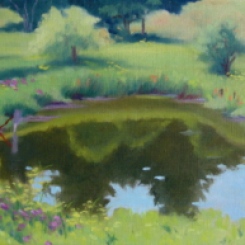 "Curt's Pond" 11 x 14 oil on linen