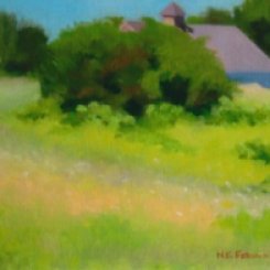 "Barn in the Meadow" 8 x 10 oil on linen
